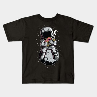 Astronaut Eating Donuts Kids T-Shirt